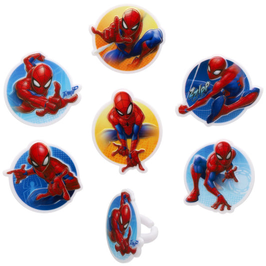 Anillos para cupcakes con araña y máscara de Marvel's Spider-Man™ 