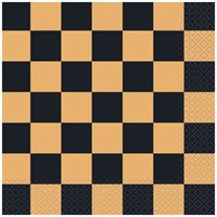 Groovy Halloween Checkered Luncheon Napkins 16ct