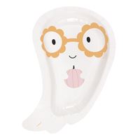 Groovy Halloween Ghost-Shaped 9" Plates 8ct