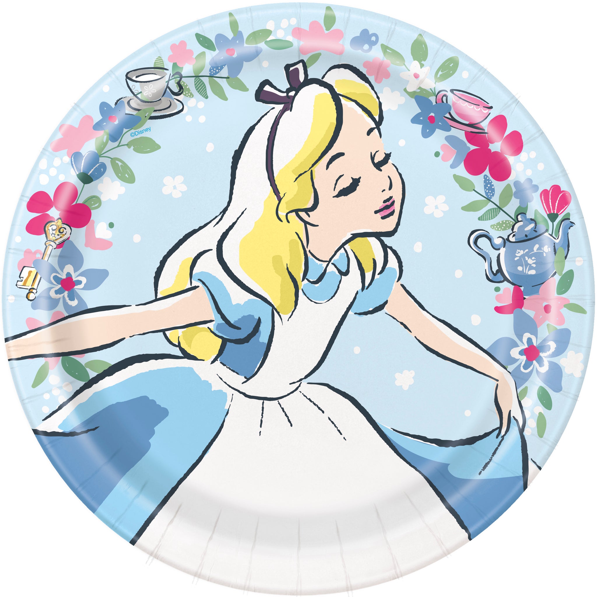 Alice in Wonderland Round 9" Dinner Plates, 8ct