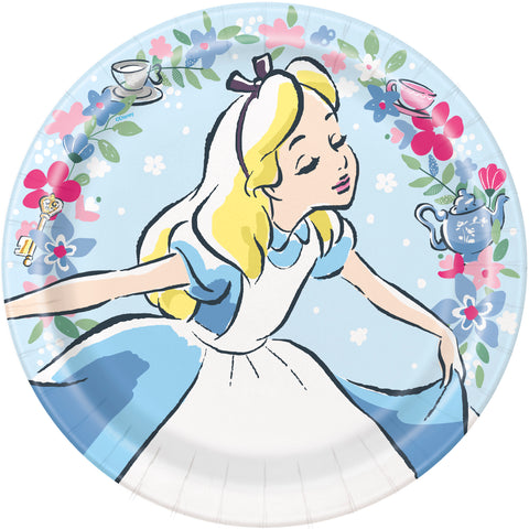 Alice in Wonderland Round 9" Dinner Plates, 8ct