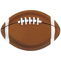 Game Face Football Football-Shaped 9.25" Plates  8ct