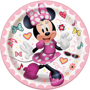 Iconic Minnie Mouse Round 7" Dessert Plates, 8ct