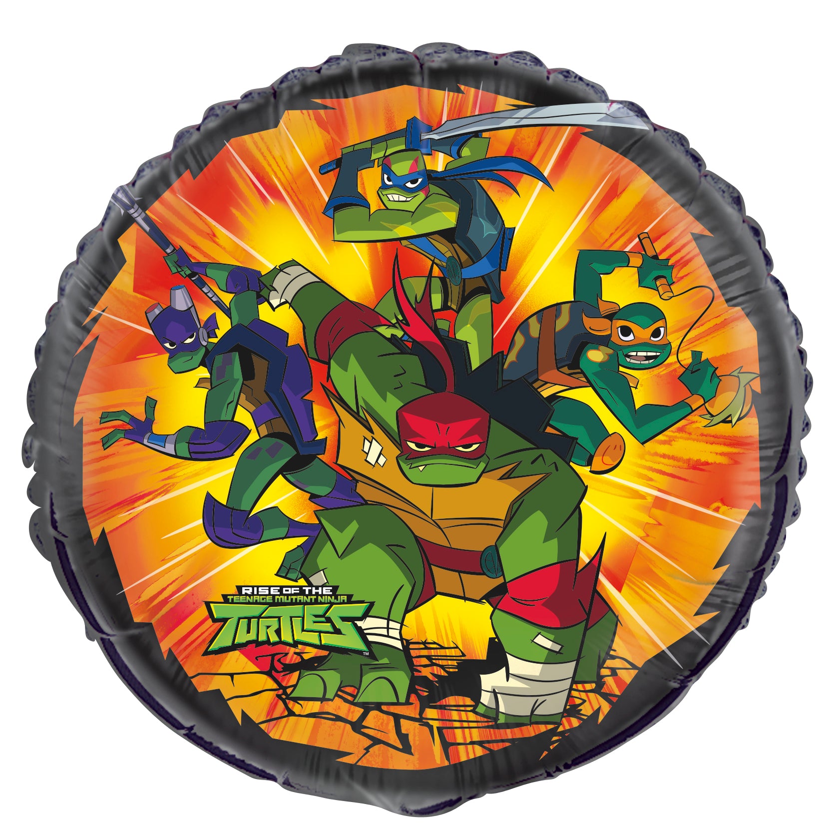 Rise of the TMNT 18" Round Foil Balloon, 1ct
