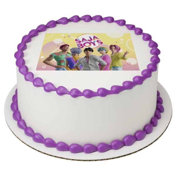 KPop Demon Hunters Soda Pop Edible Cake Topper Image