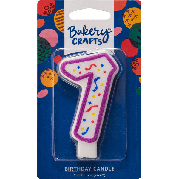 ? Party Purple Numeral Candle