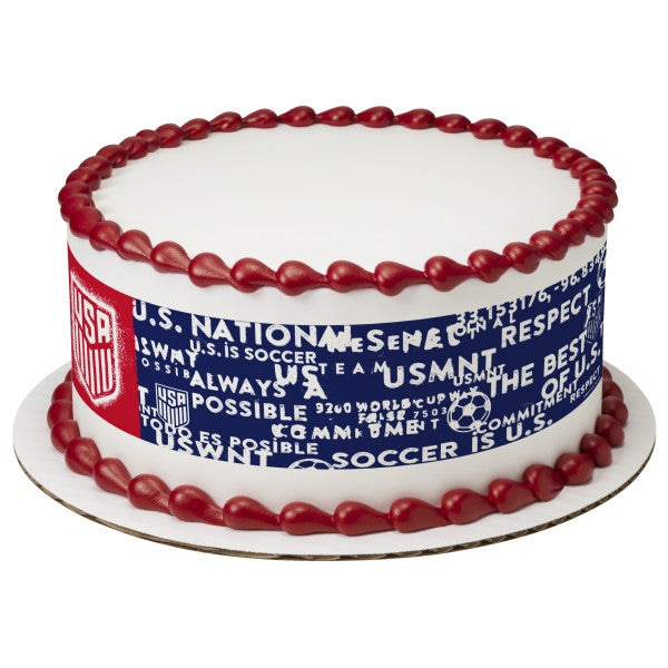 U.S. Soccer The Best of U.S. Edible Cake Topper Image Strips 3ct