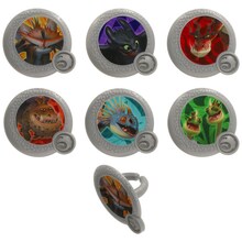 How to Train Your Dragon Dragon Shield Cupcake Rings 12ct