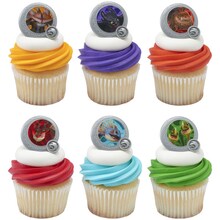 How to Train Your Dragon Dragon Shield Cupcake Rings 12ct