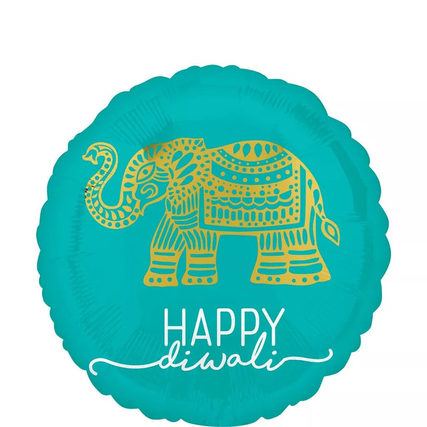 Diwali Celebration 17" Foil Balloon, 1ct