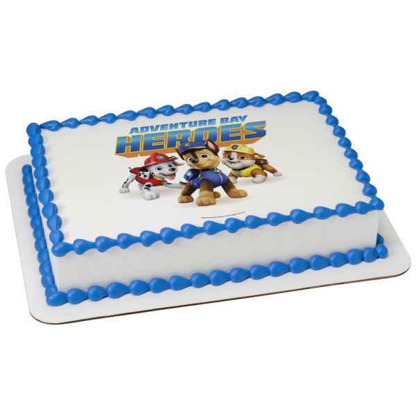 PAW Patrol Adventure Bay Heroes  Edible Cake Topper Image