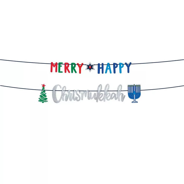 Merry Happy Chrismukkah Banner Kit, 1ct