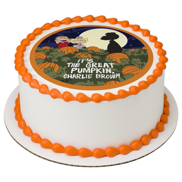 Peanuts® Snoopy® The Great Pumpkin Edible Cake Topper Image