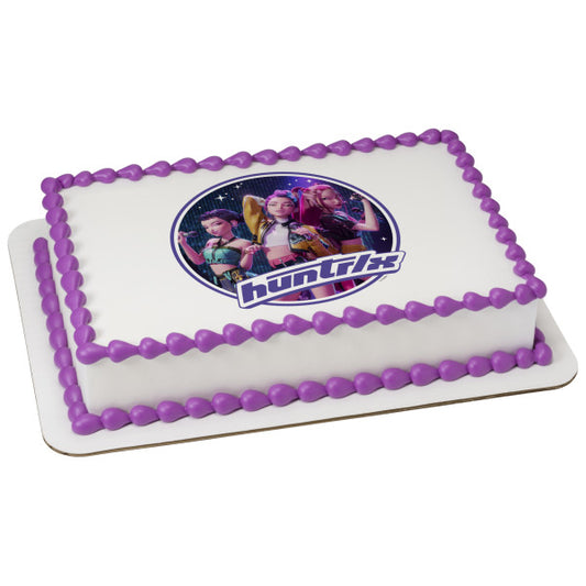 KPop Demon Hunters HUNTR/X Edible Cake Topper Image