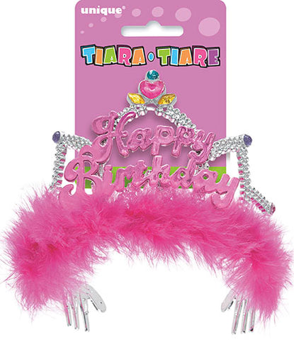 Fancy Happy Birthday Tiara, 1ct