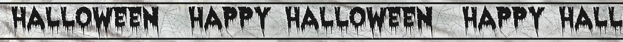 Foil Happy Halloween 9ft Banner
