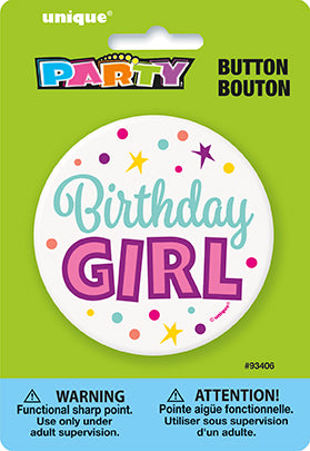 Birthday Girl 3" Button