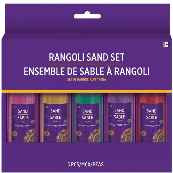 Diwali Rangoli Sand Art Set, 5pc