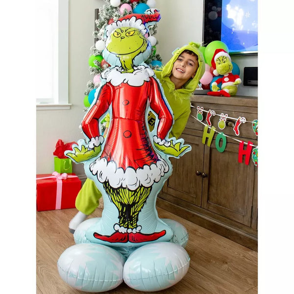Christmas Grinch AirLoonz 59" Shaped Foil Balloon, 1ct