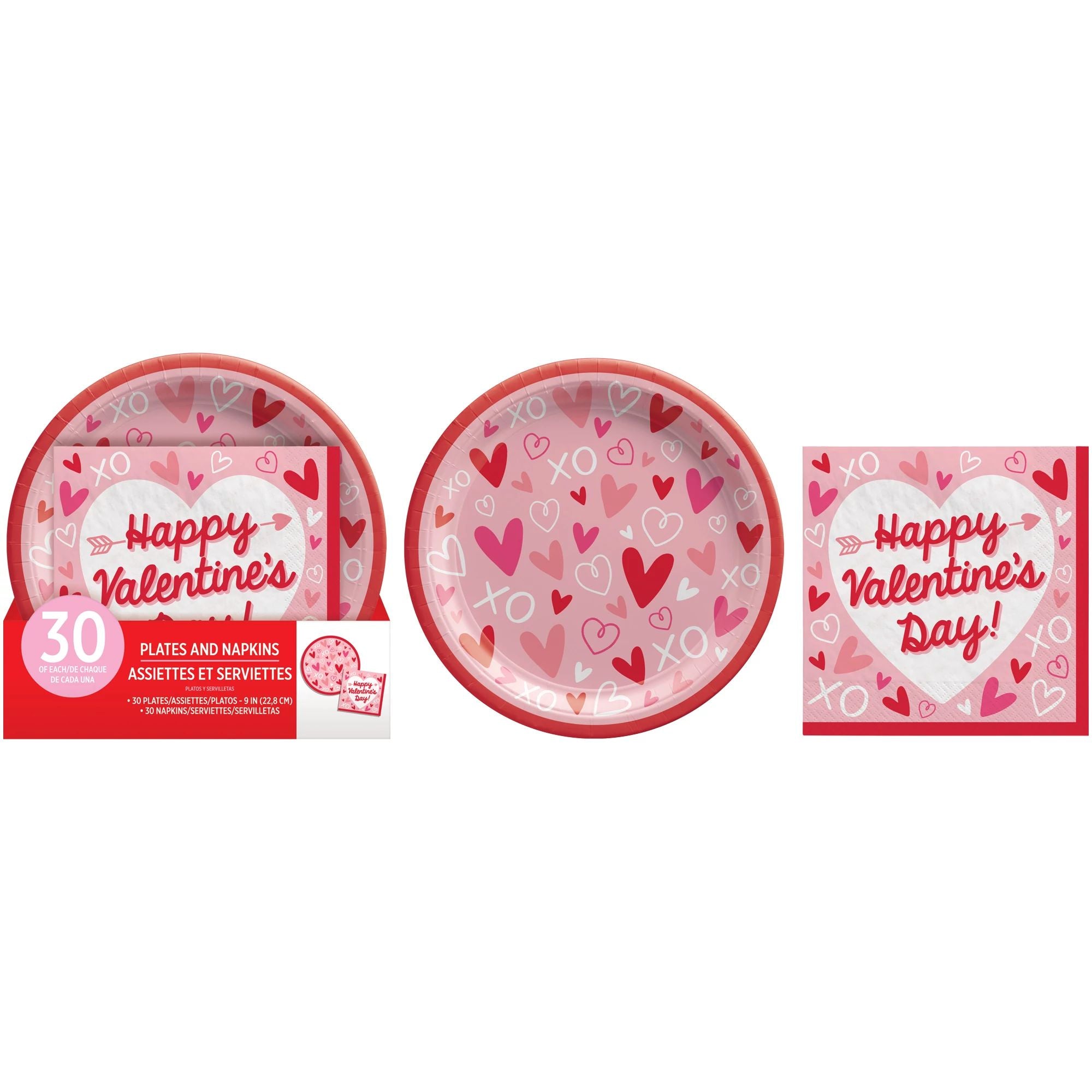 Valentine's Day Napkins and Plates