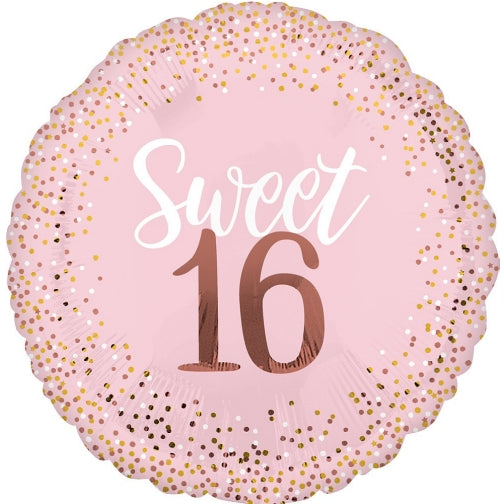 Blush Sweet 16 28" Foil Balloon, 1ct