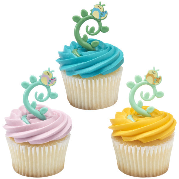 Caterpillar Wrap Cupcake Rings 12ct