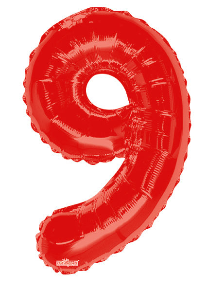 34" Numeral Balloon - Red, 1ct