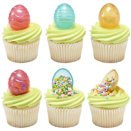 Fillable Egg Cupcake Rings 12ct