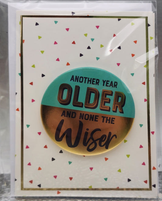 Birthday Greeting Card w/Pin