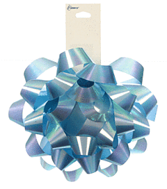 Light Blue 4" Iridescent Bow, 1ct