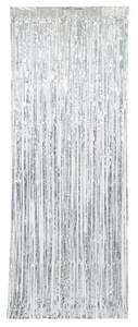 Silver Fringe Door Curtain, 3ft x 8ft, 1ct