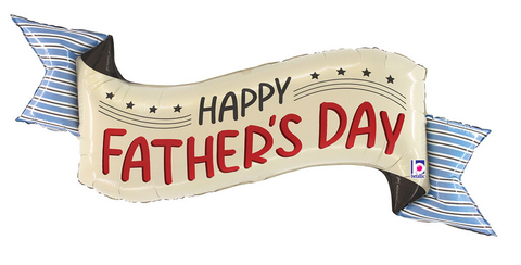 Happy Father's Day Banner 51" Foil Balloon, 1ct