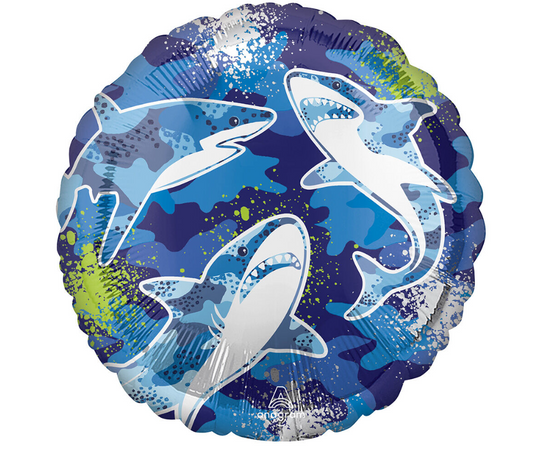 Shark 17" Foil Balloon, 1ct