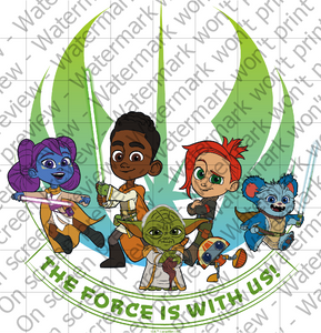 Star Wars Young Jedi Edible Cake Topper Image