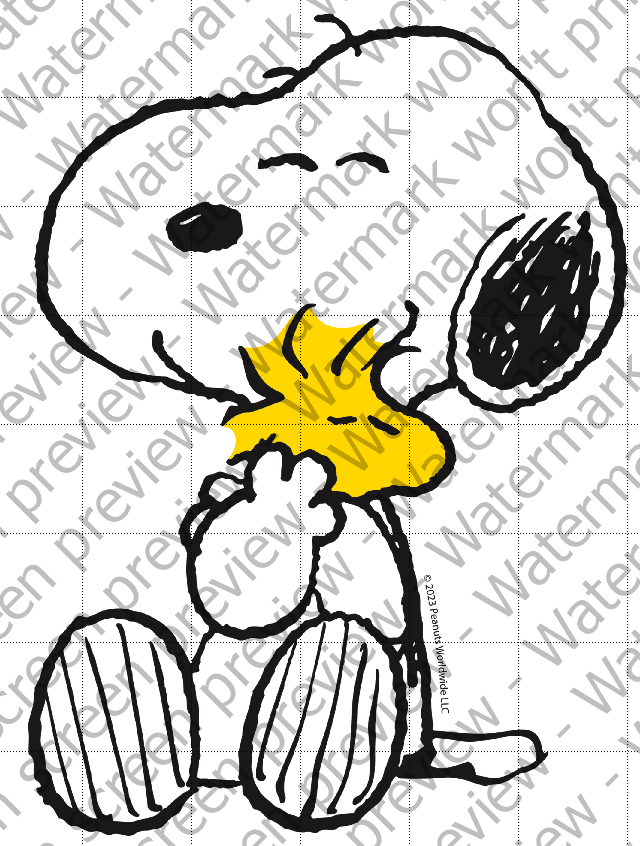 Peanuts Snoopy and Woodstock Edible Cake Topper Image