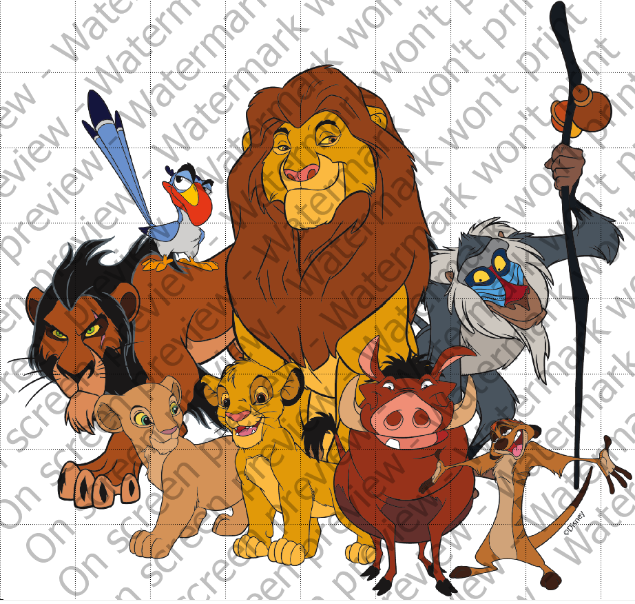 The Lion King Edible Cake Topper Image
