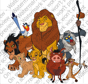The Lion King Edible Cake Topper Image