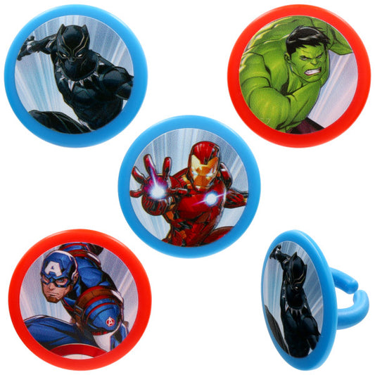 MARVEL Avengers Built for Battle Cupcake Rings