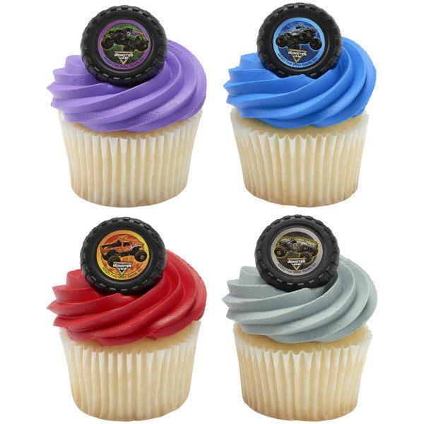 Monster Jam® Car Crushing  Cupcake Rings 12ct