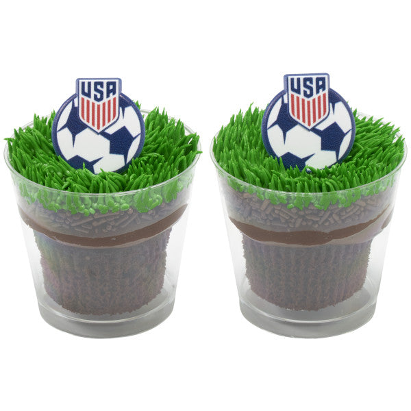 U.S. Soccer  Cupcake Rings 12ct
