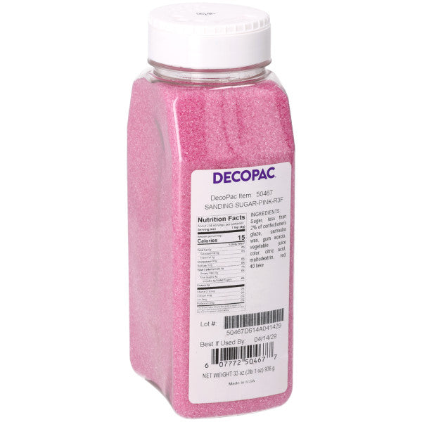 Azúcar de lijado rosa