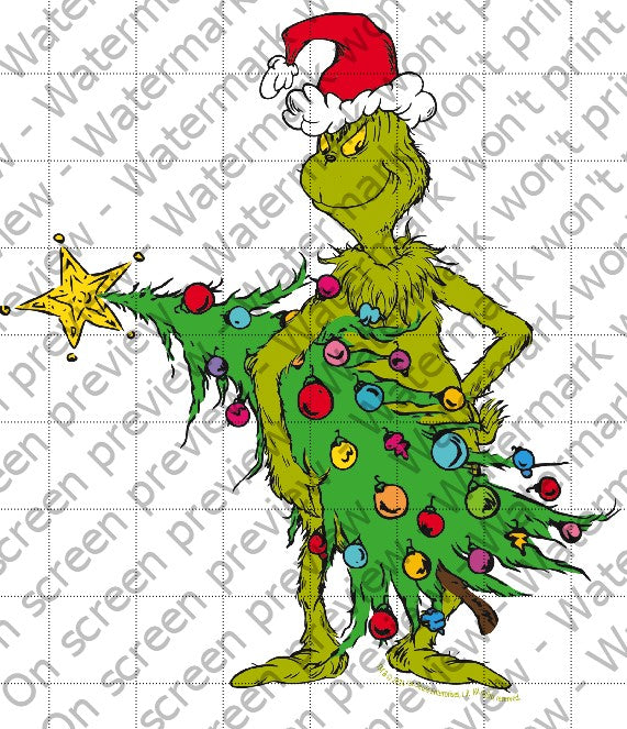 How the Grinch Stole Christmas Edible Cake Topper Image