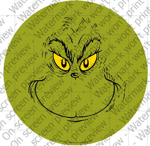 How the Grinch Stole Christmas - The Grinch Edible Cake Topper Image