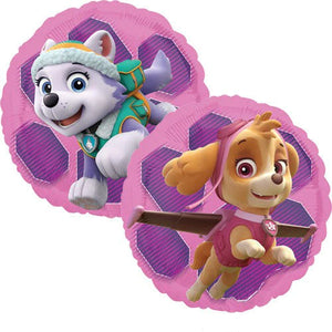 Paw Patrol Skye and Everest 17" Round Foil Balloon, 1ct
