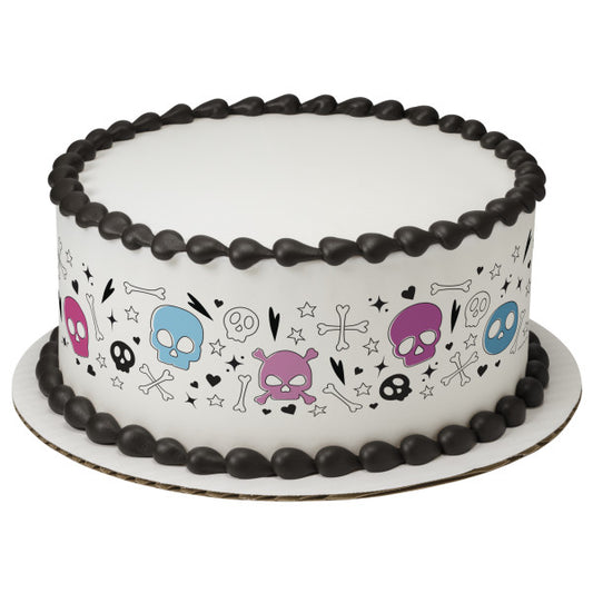 Felicitaciones, tiras de imágenes comestibles para decoración de pasteles