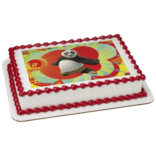 Kung Fu Panda Dragon Warrior Edible Cake Topper Image