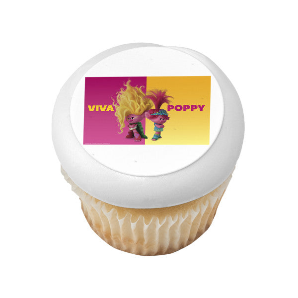 DreamWorks Trolls Poppy and Viva Edible Cake Topper Image