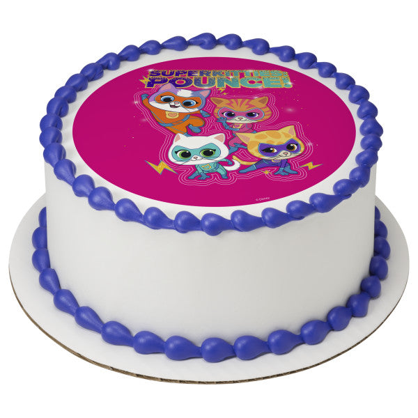 Disney Jr. Super Kitties Pounce! Edible Cake Topper Image