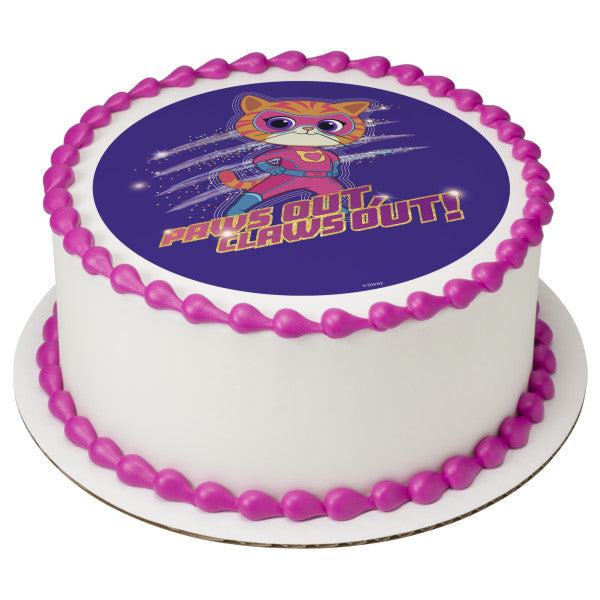 Disney Jr. Super Kitties Paws Out, Claws Out! Edible Cake Topper Image