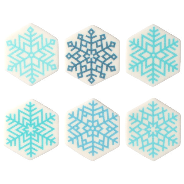Snowflakes Assortment Sweet Décor® Edible Decorations